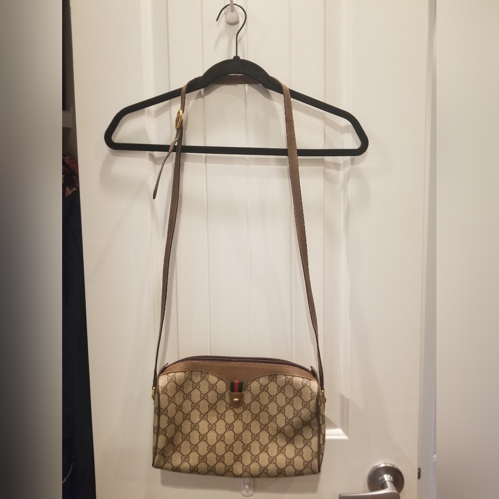 Gucci Beige and Brown Crossbody Bag